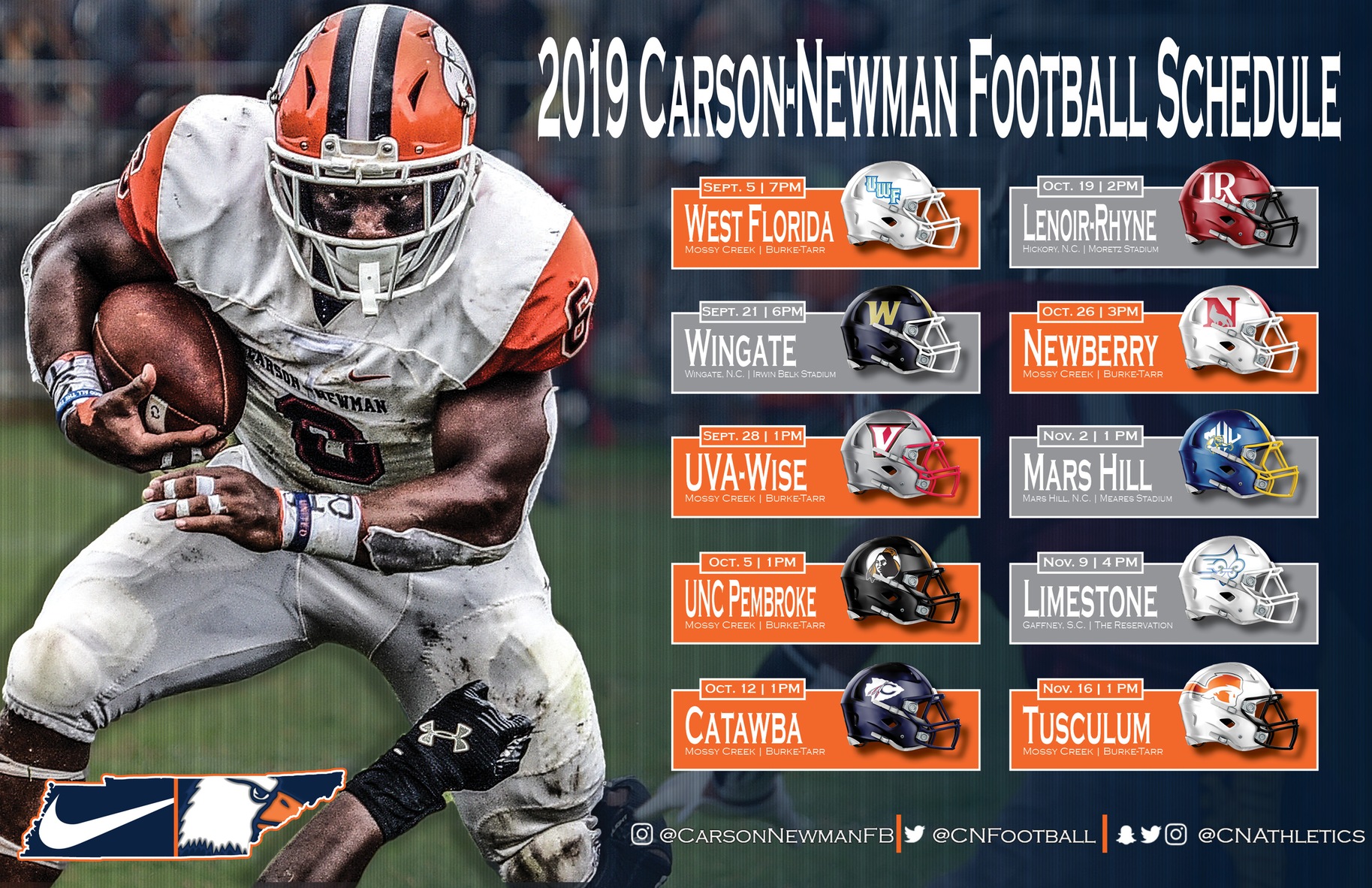 Six home games line C-N&rsquo;s slate for 2019