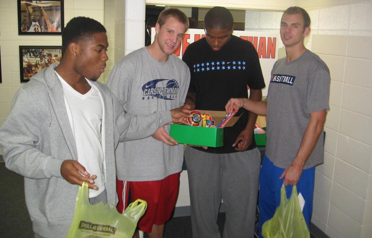 Eagles get involved in Operation Christmas Child
