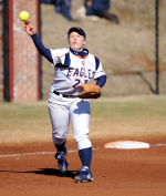 Lady Eagles swept by West Virginia State, 5-2 and 8-5