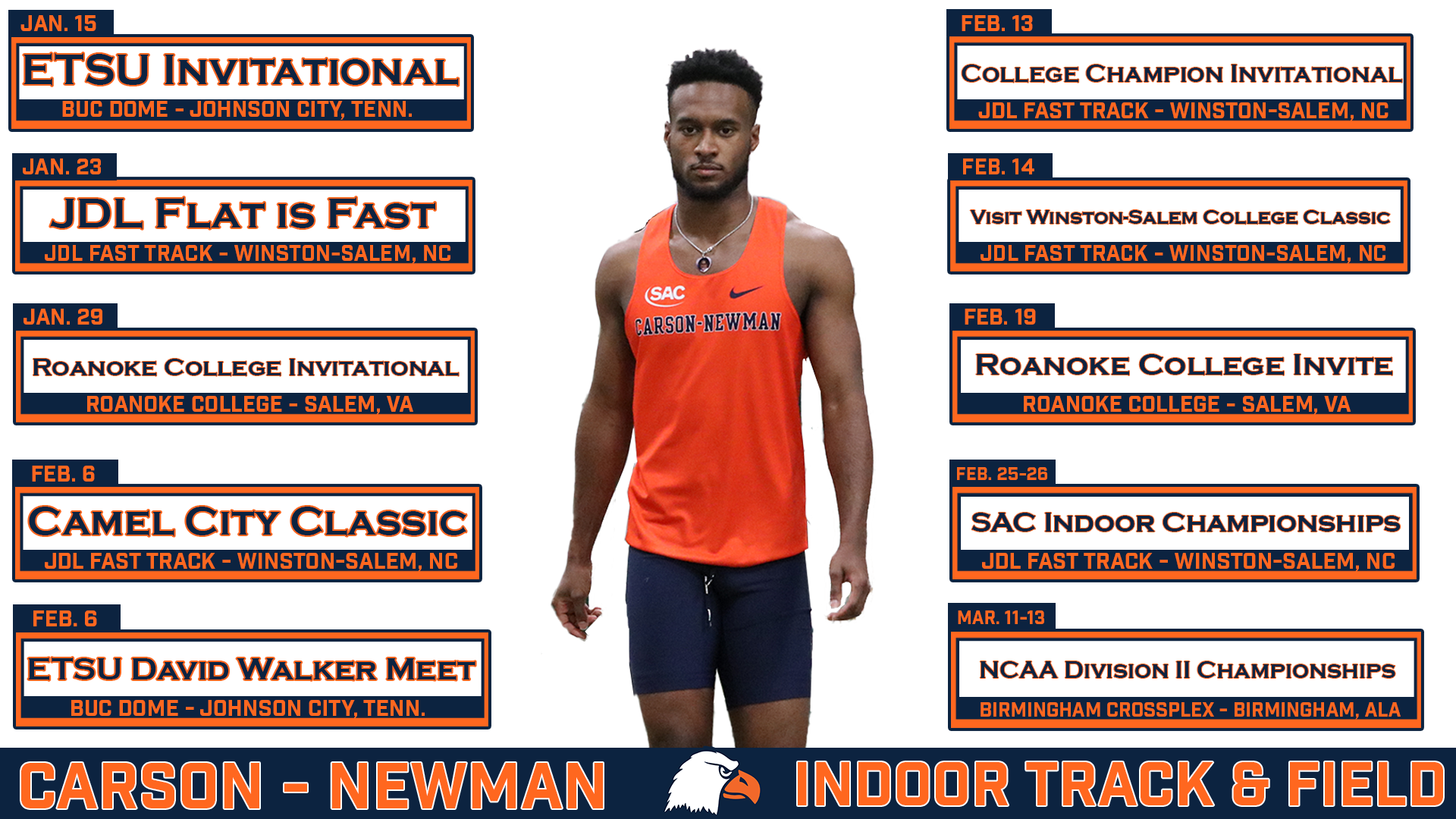 David Needs Announces 2021 Indoor Track Schedule
