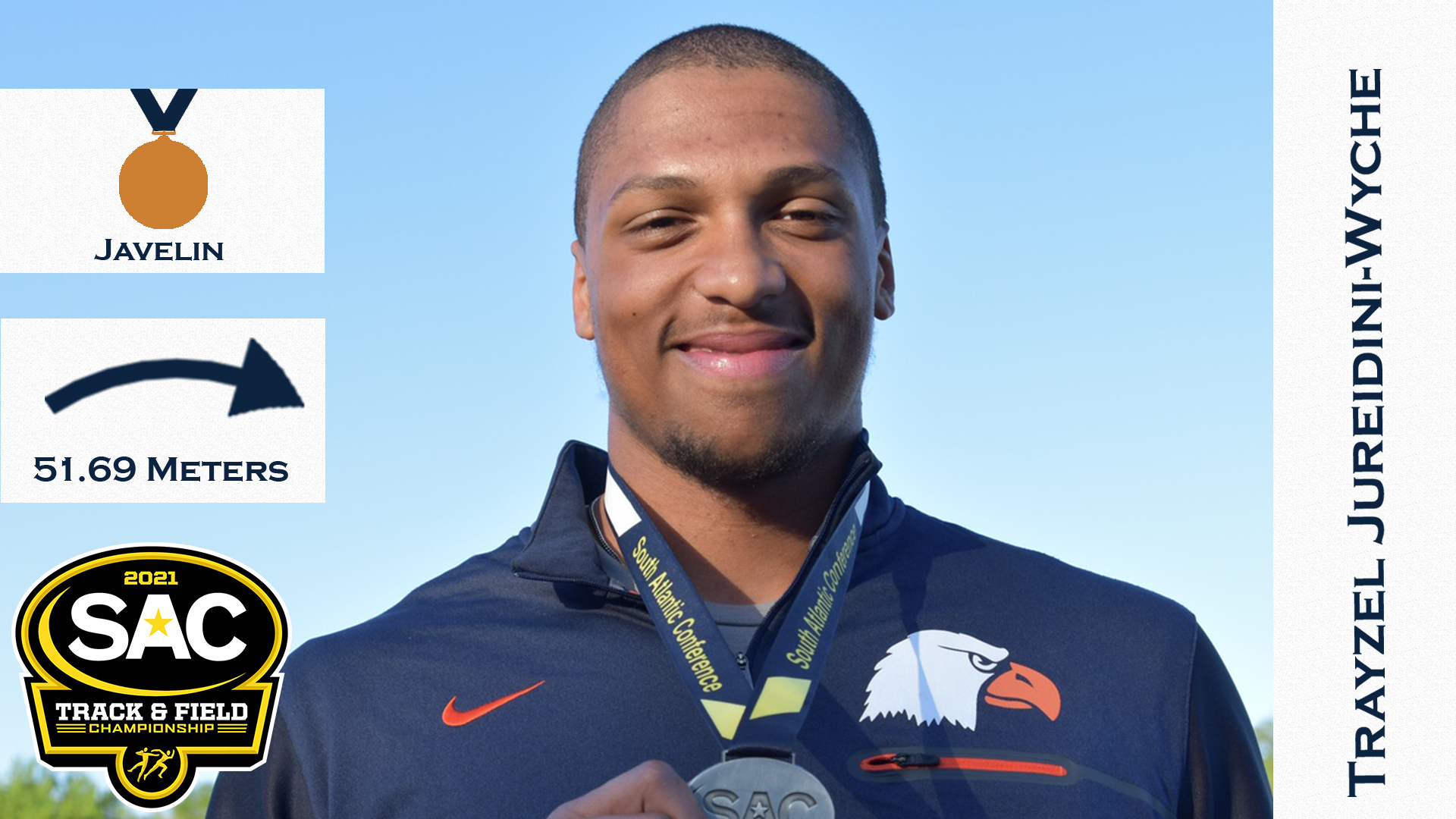 Jureidini-Wyche takes bronze on day one of SAC Outdoor Championships
