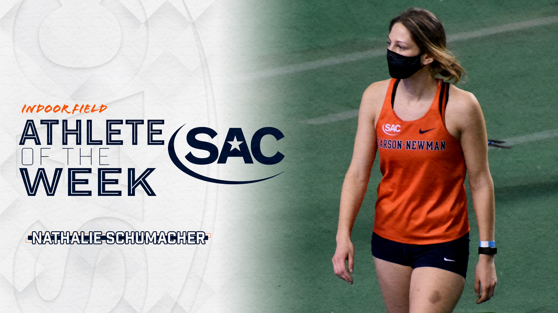 Oreva, Schumacher named SAC Indoor Field Athletes of the Week