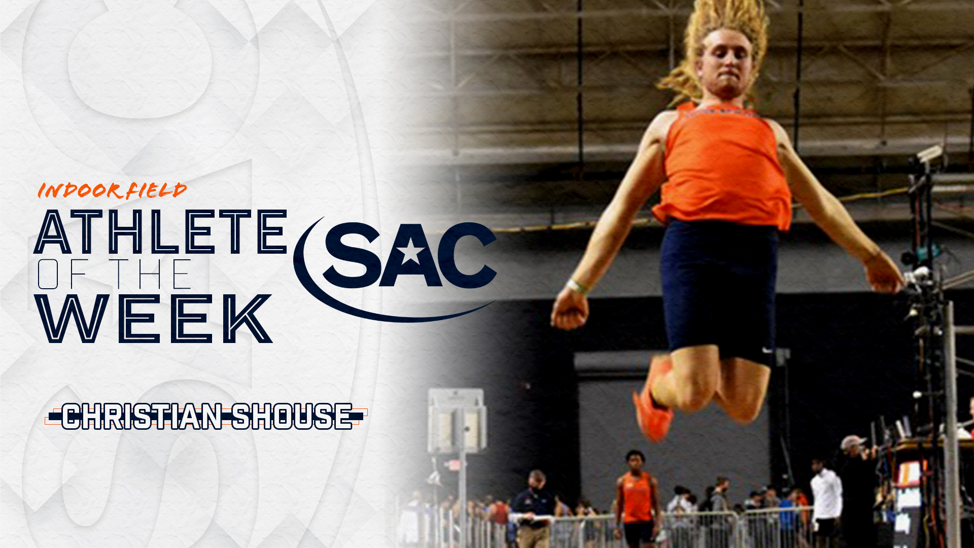 Shouse earns third career SAC Indoor Field Athlete of the Week honor