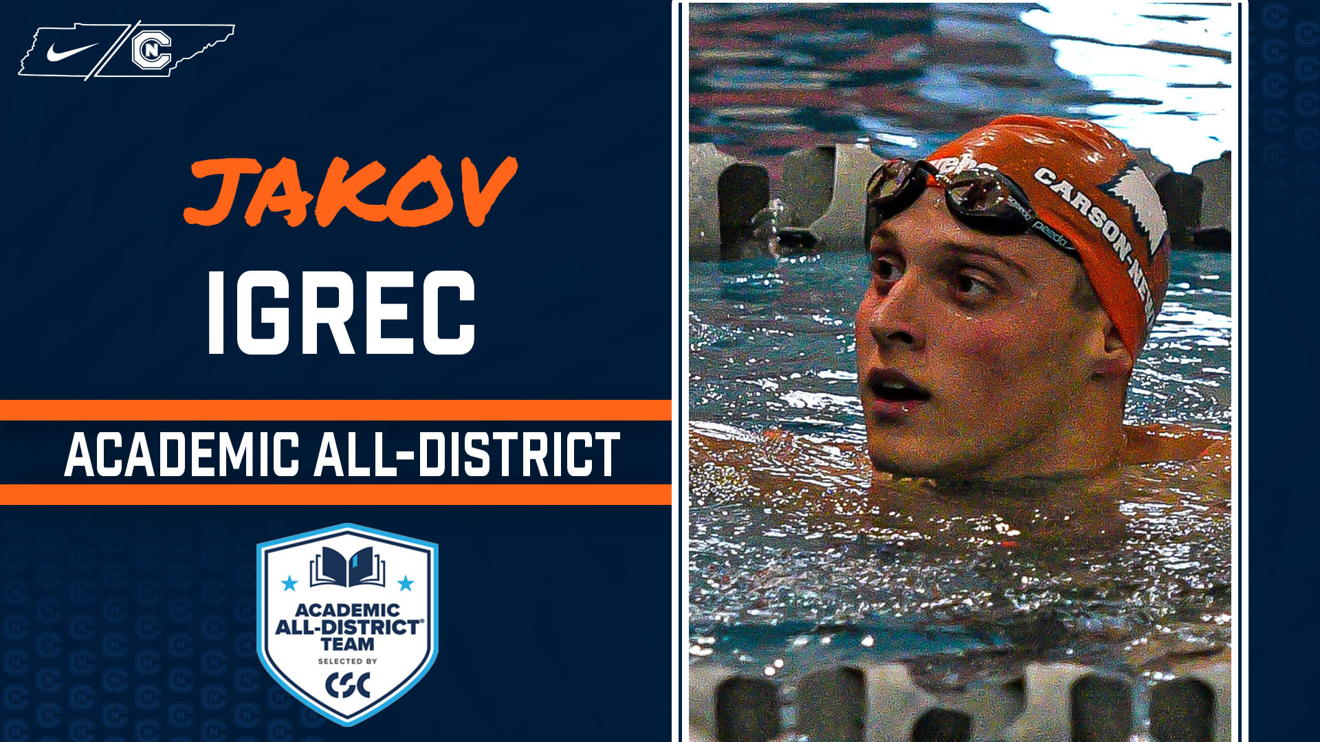 C-N men's swim grabs CSC Academic All-District honors