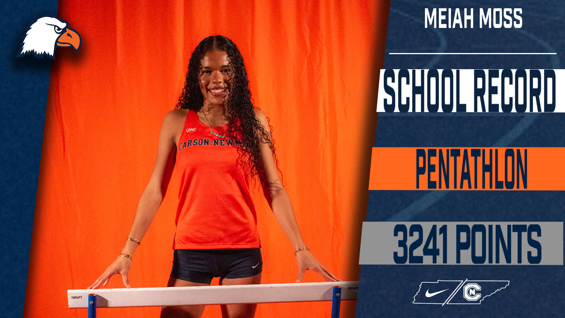 The Eagles fly high at VMI Winter Relays as Moss sets program record