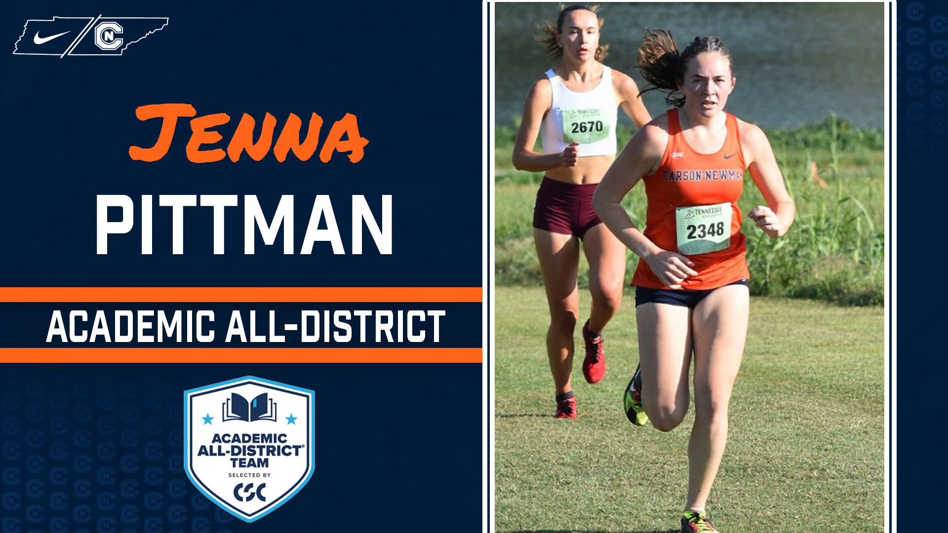 Pittman Named To CSC Academic All-District Team
