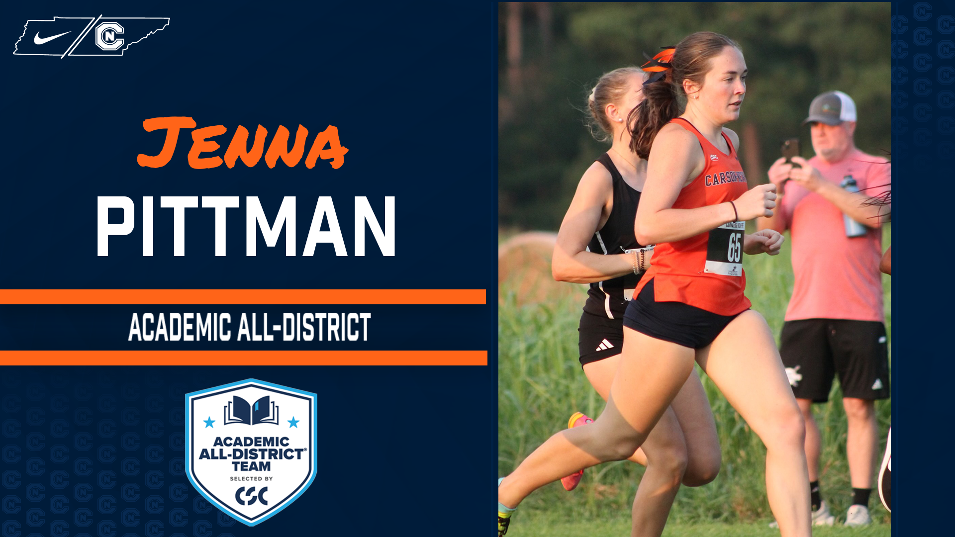 Jenna Pittman Named CSC Academic All-District Selection