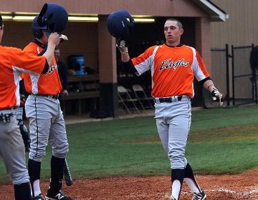 Orange dominates Blue 9-2 to take 1-0 series lead