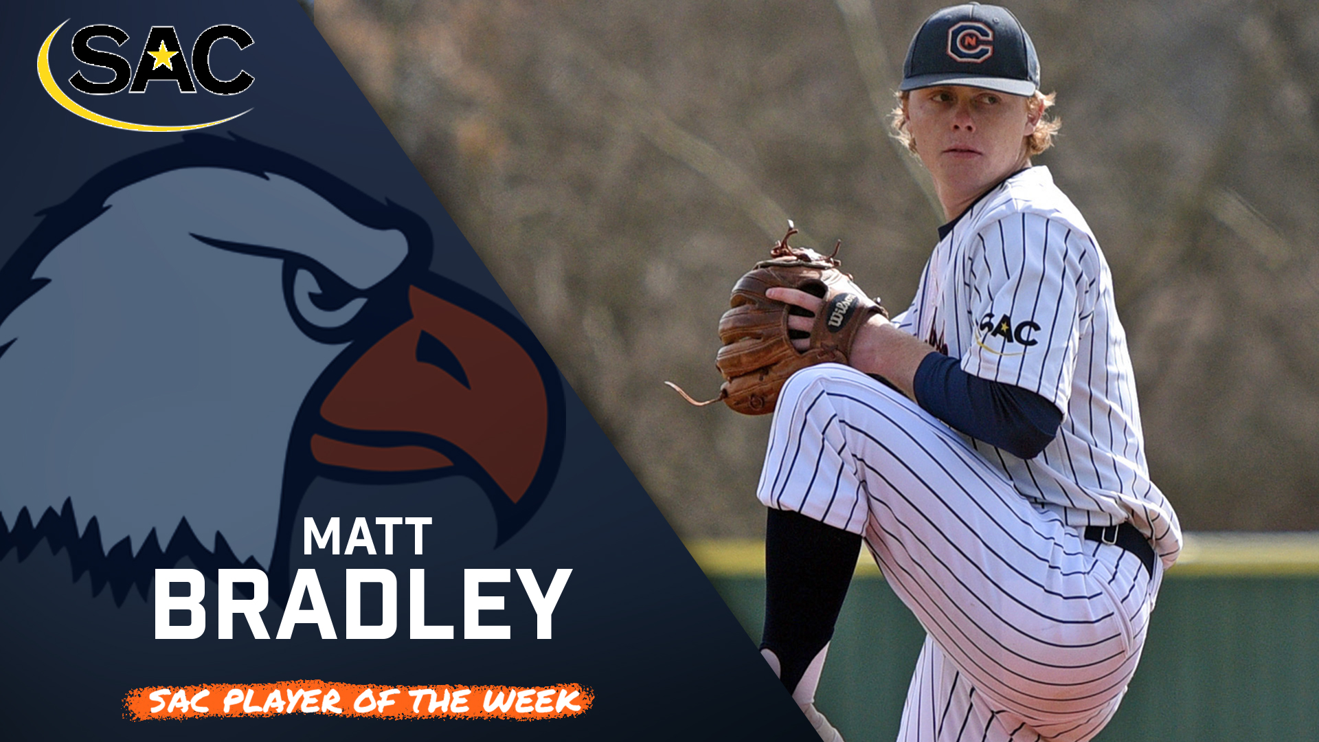 Bradley begins senior year as SAC Pitcher of the Week