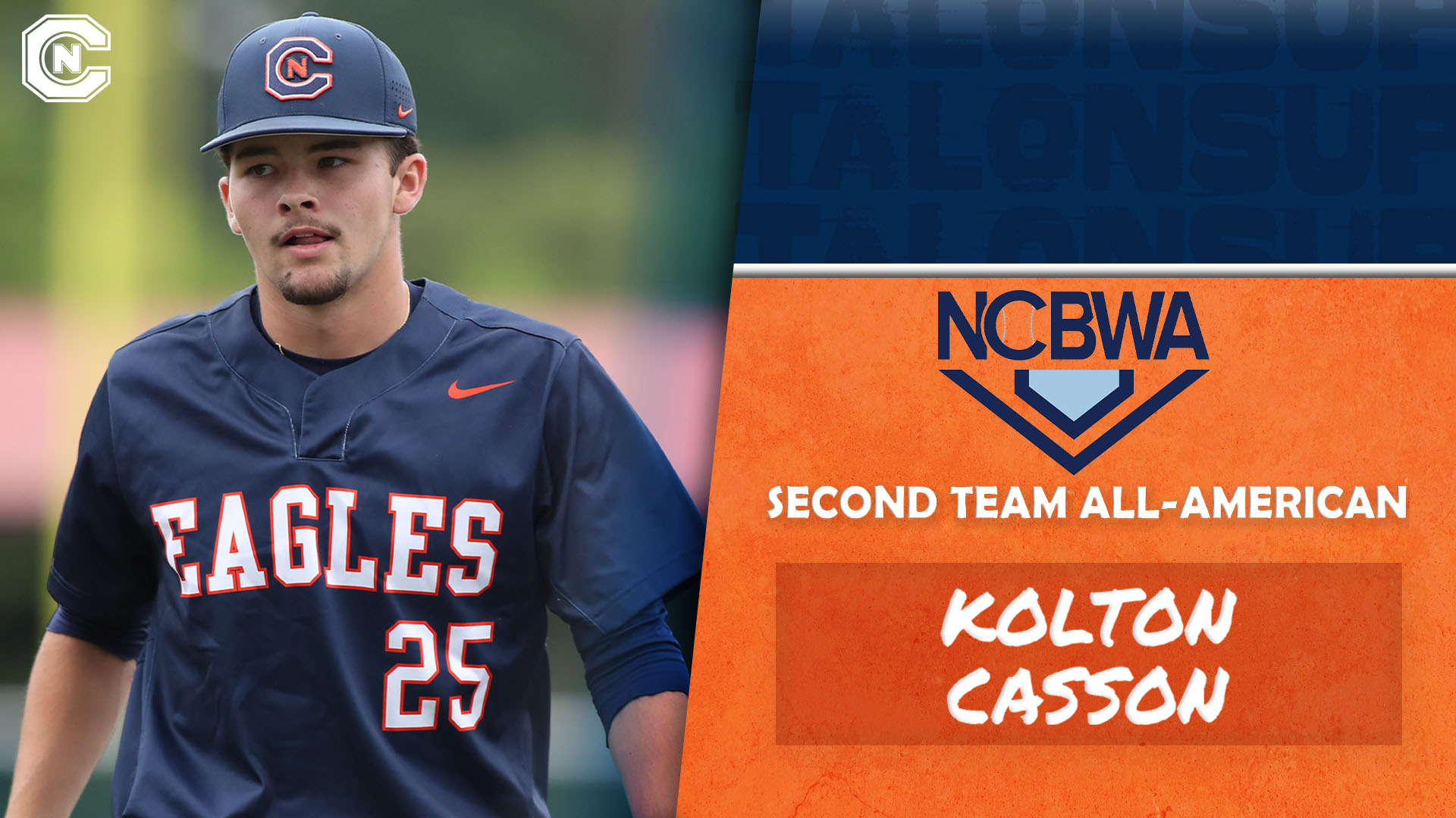 Casson joins elite company, named NCBWA All-American