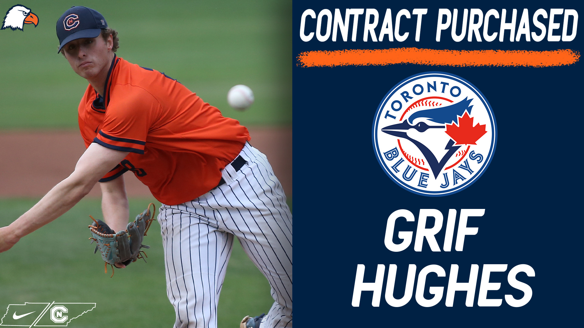 Hughes has contract purchased by Toronto Blue Jays