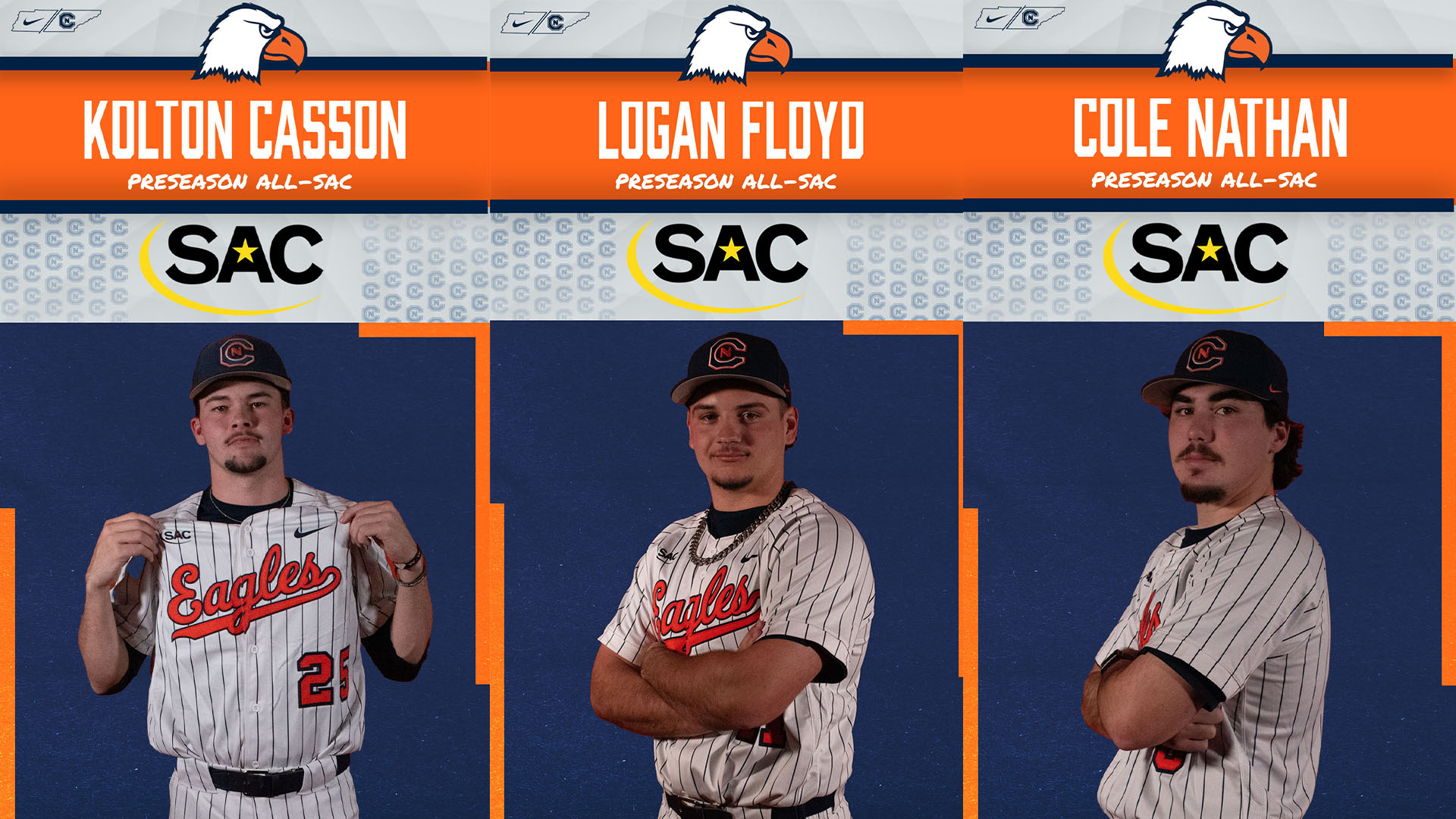 Trio of Eagles earn Preseason All-SAC honors