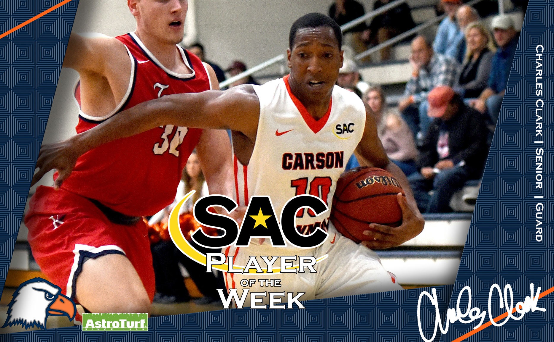Clark nets seventh career AstroTurf SAC Player of the Week honor