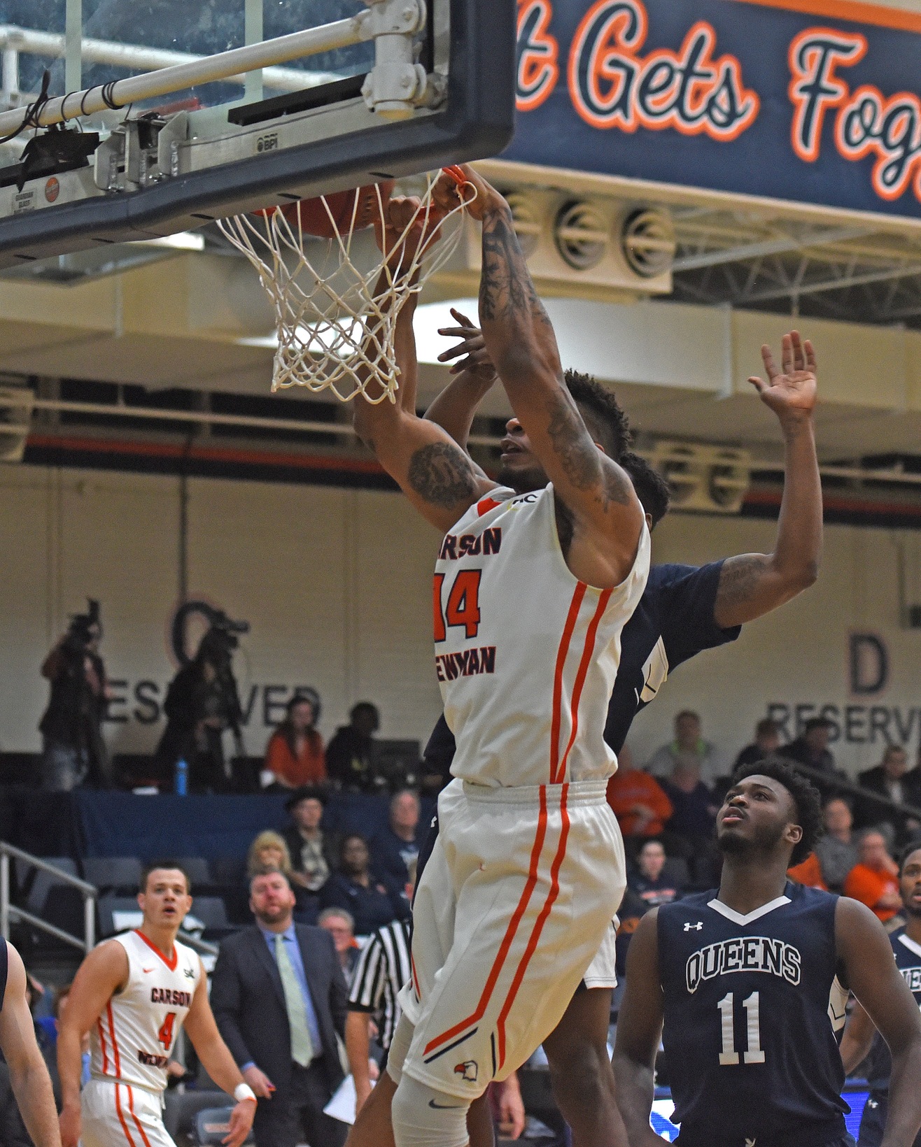 Late first-half spurt carries No. 2 Queens over No. 24 Carson-Newman