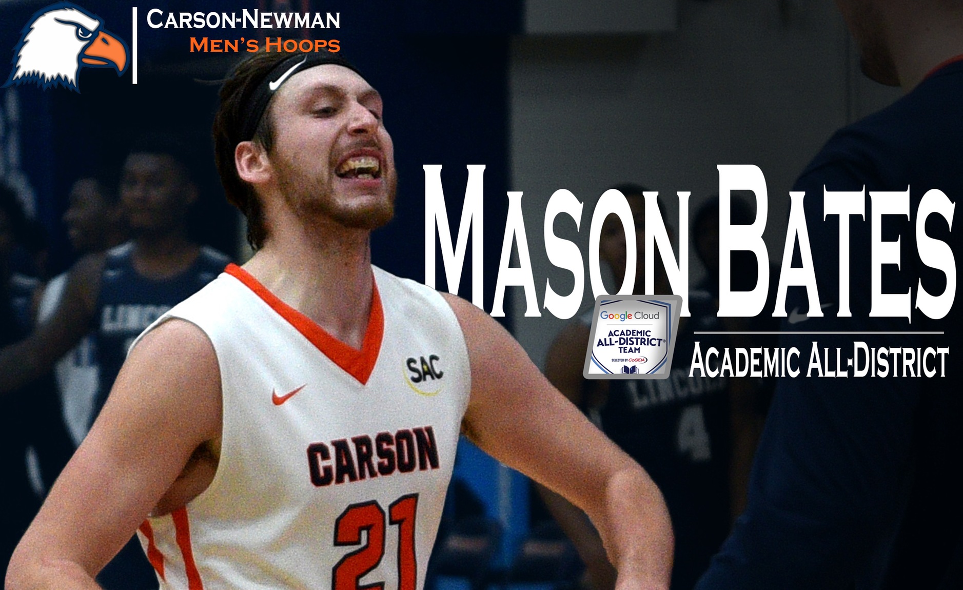 Bates named Google Cloud Academic All-District