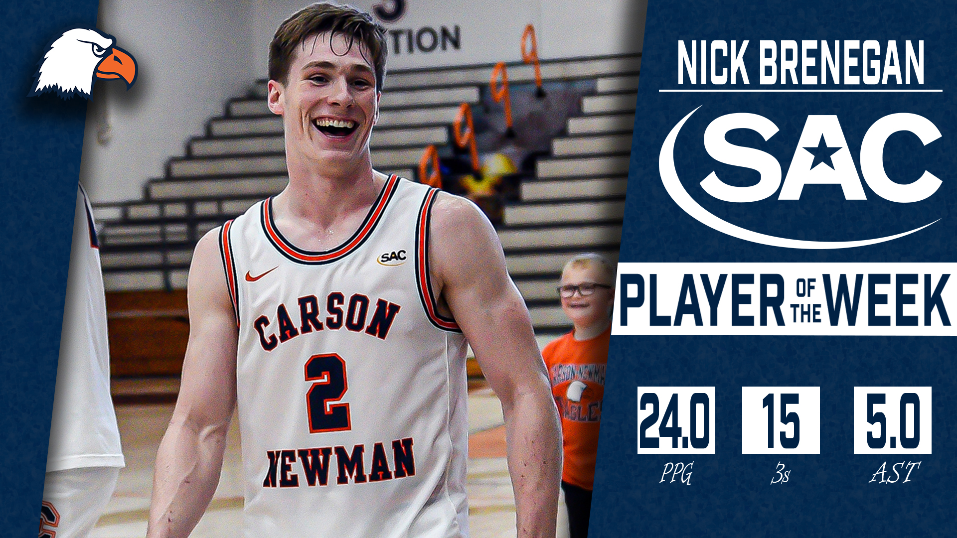 Brenegan&rsquo;s marksmanship leads to WePlayed Sports SAC Player of the Week honors