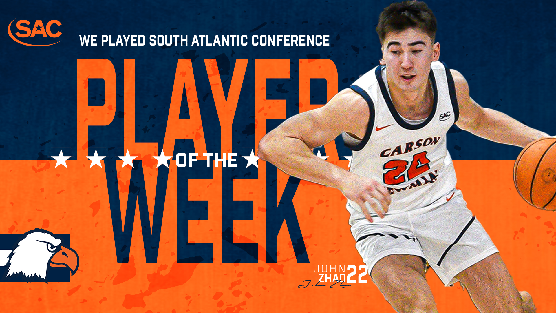 Zhao gets third career SAC Player of the Week honor