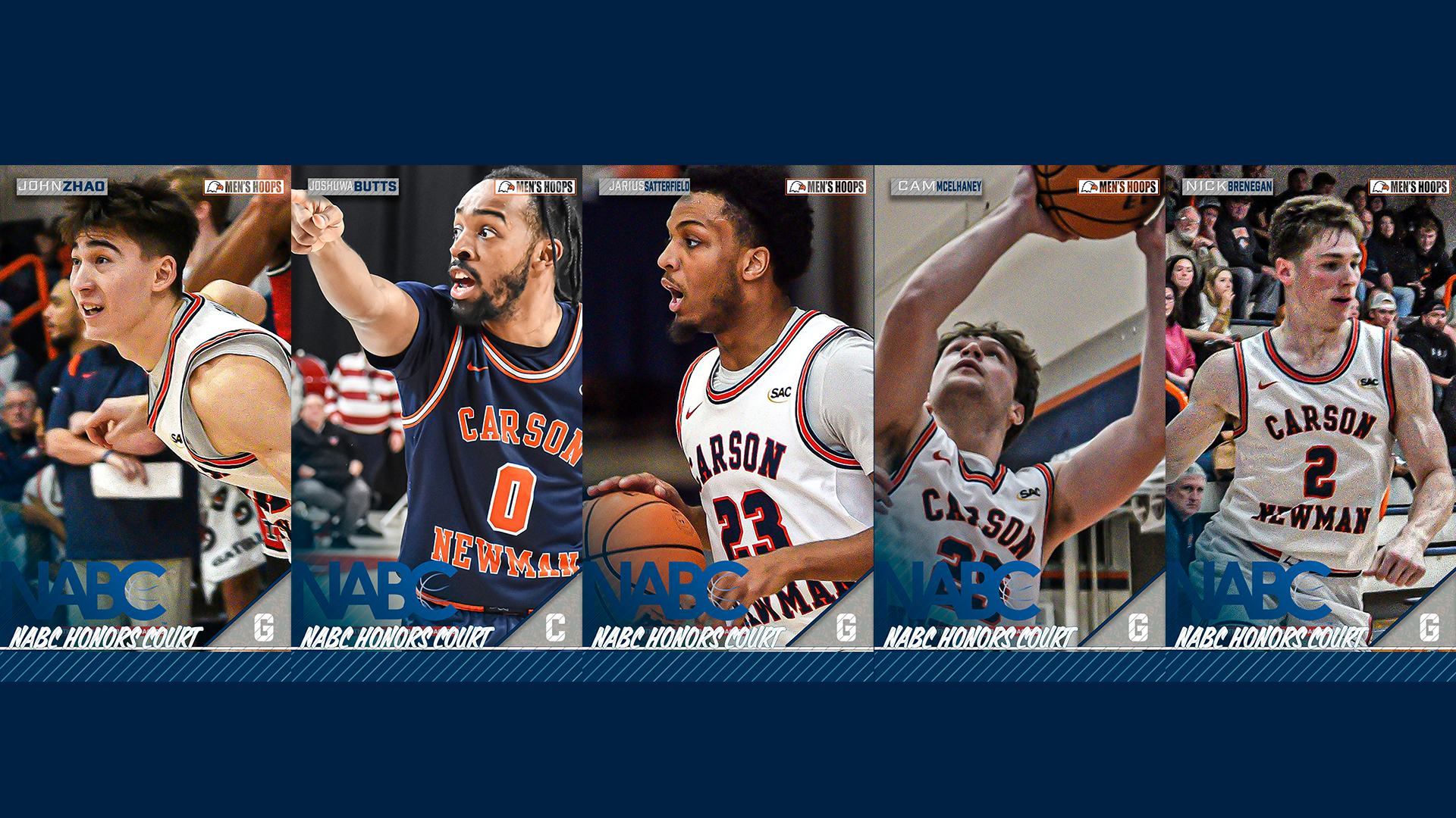 Quintet of Eagles, men&rsquo;s basketball program lauded by NABC