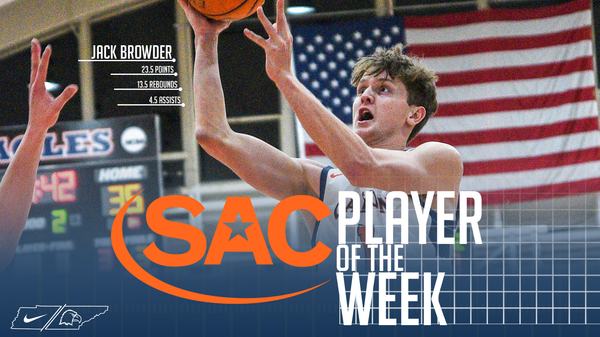 Browder earns sixth career SAC Player of the Week honor