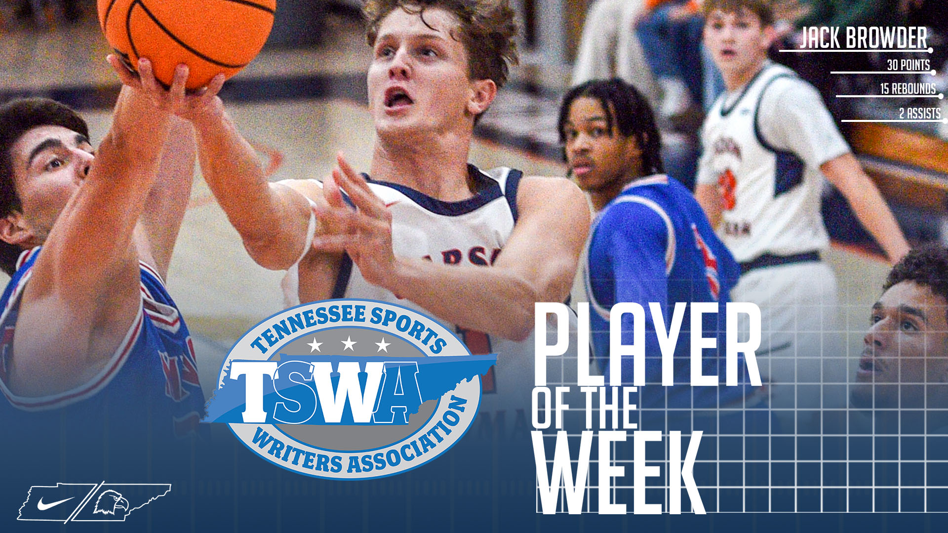 Browder adds TSWA weekly honor to resume
