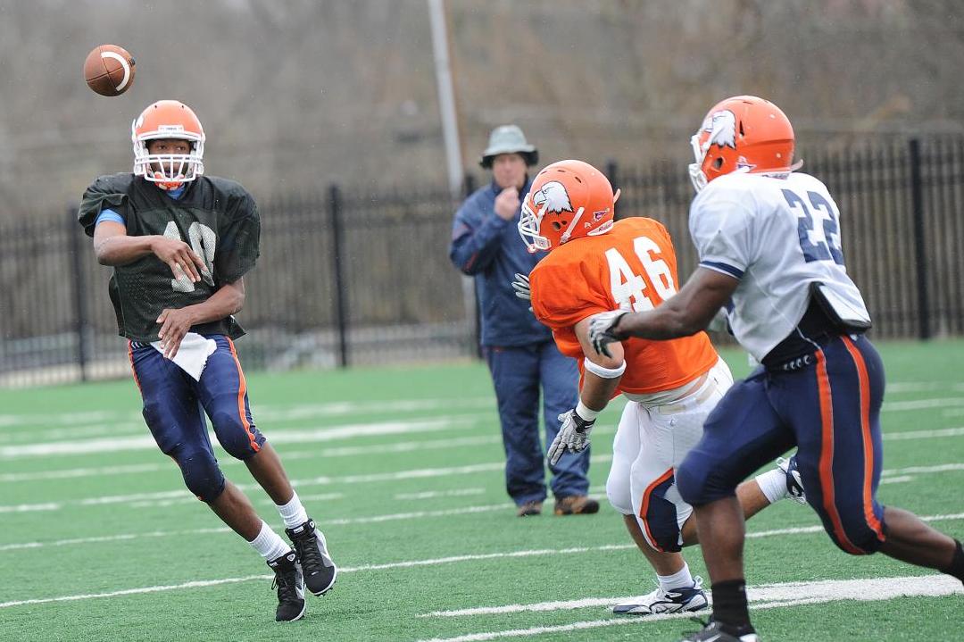 Quarterback, Position Battles Continue as Eagles Work Toward Wednesday's Spring Game