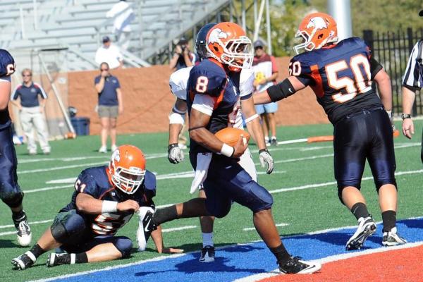 Eagles veer in right direction; Run through Catawba, 55-21