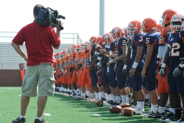 Eagles Hold Media Day; Inman Shines in First Scrimmage