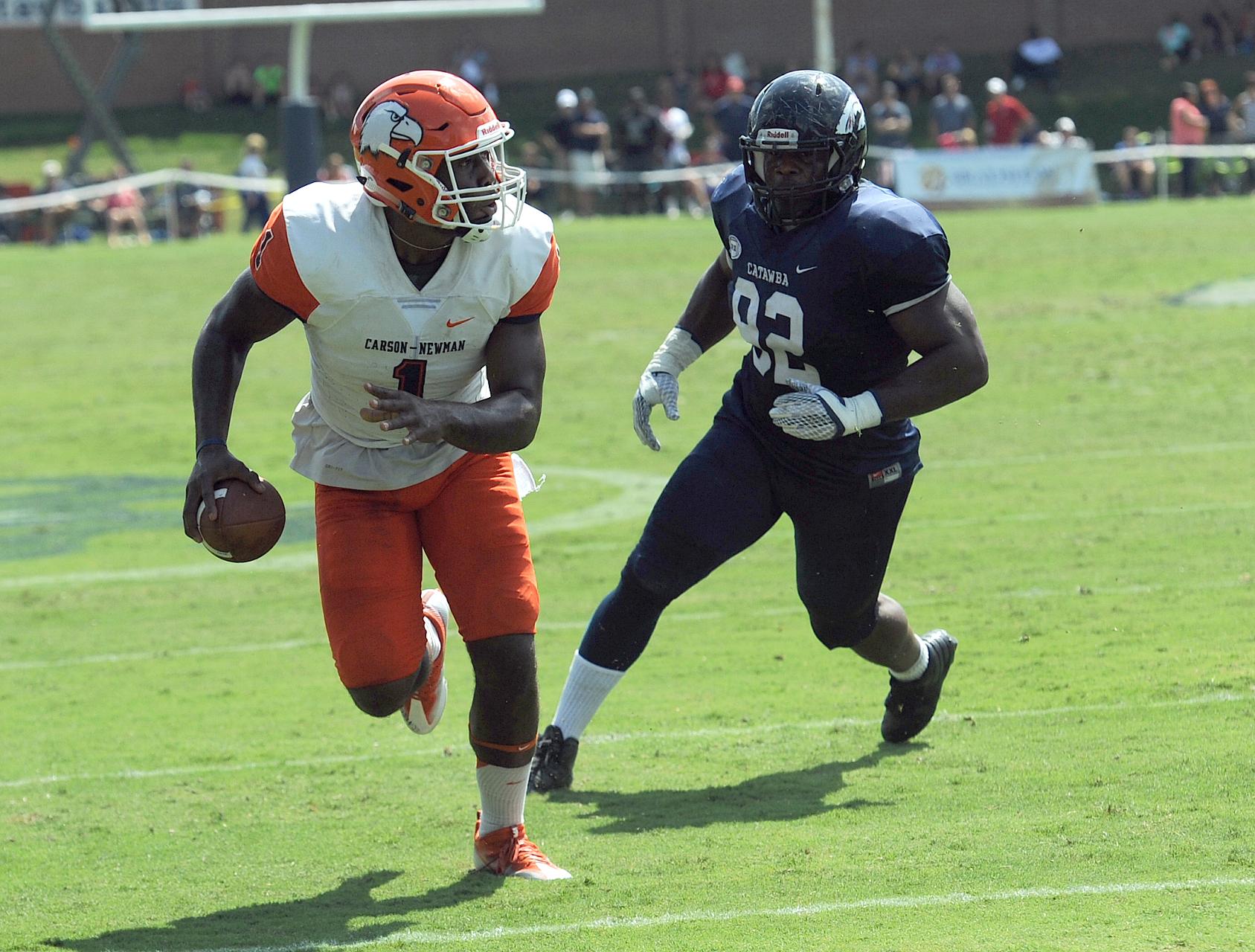 Turnovers doom Eagles to 40-20 loss to Catawba