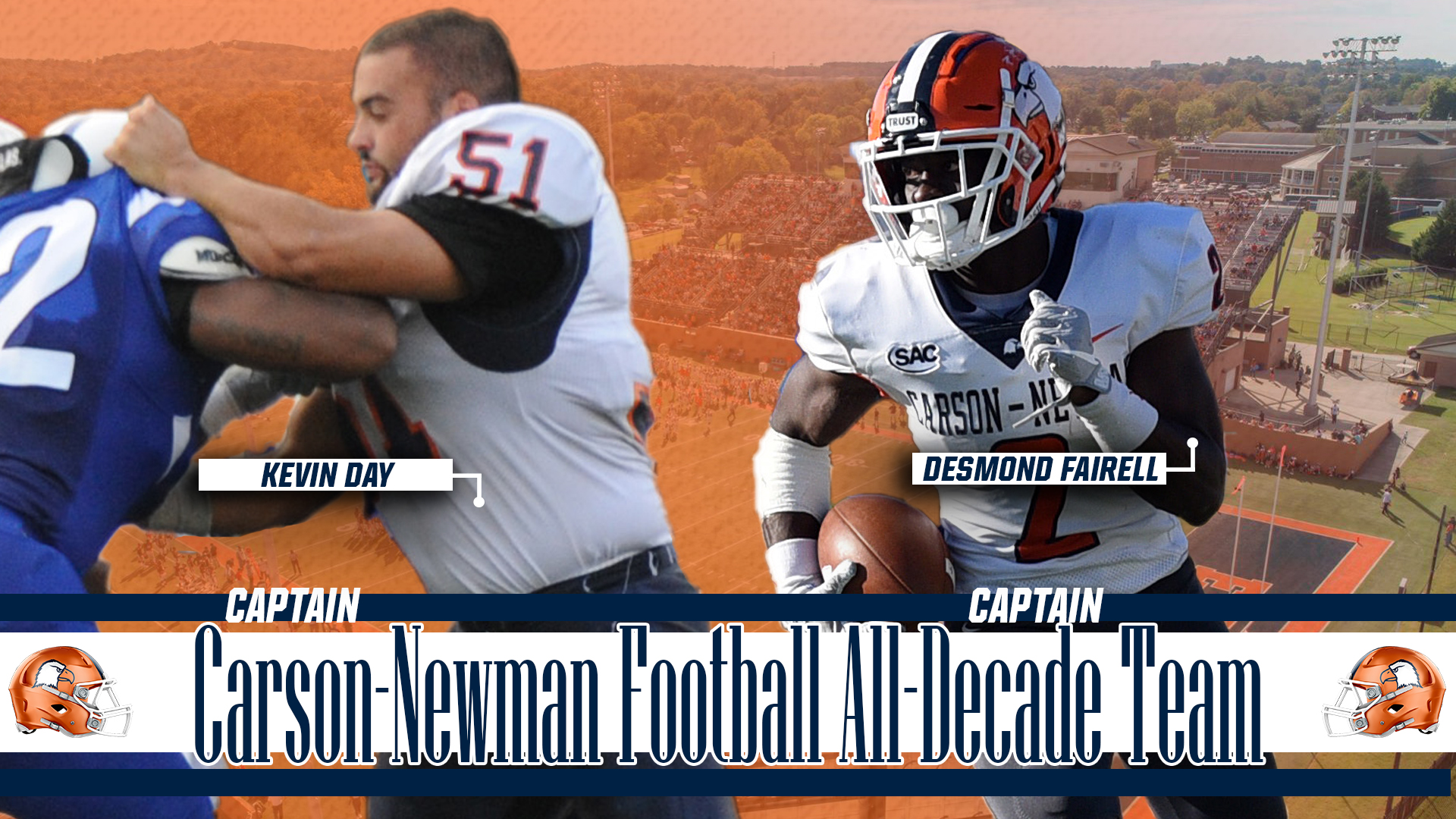 Day, Fairell captain Carson-Newman football all-decade team