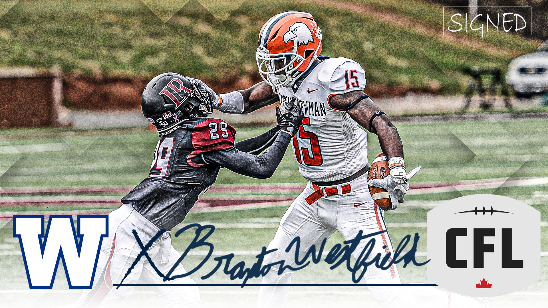 Westfield to Winnipeg, All-American Wideout heads to CFL
