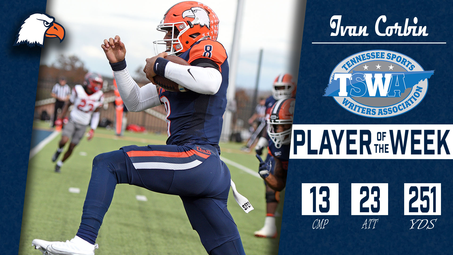 Corbin named TSWA Offensive Player of the Week