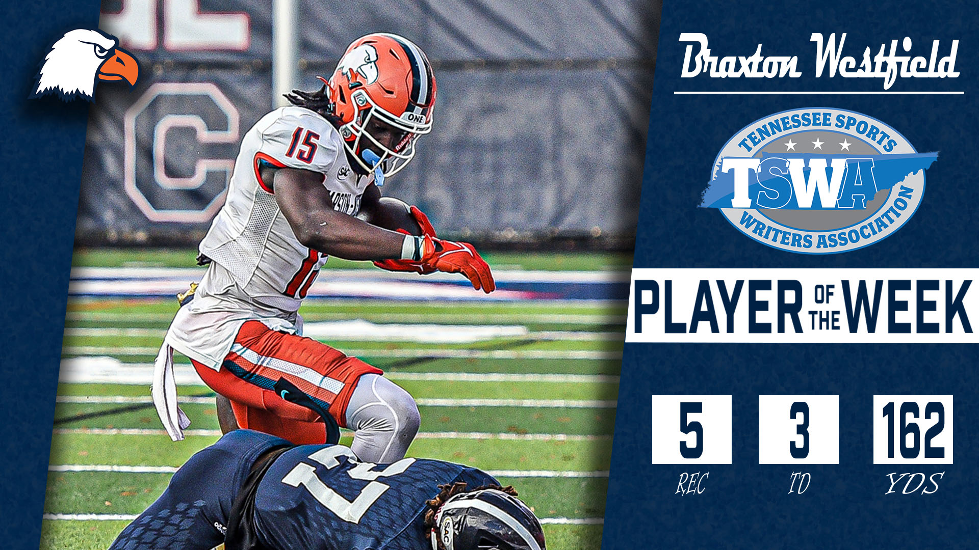 Westfield wraps career with TSWA weekly honor