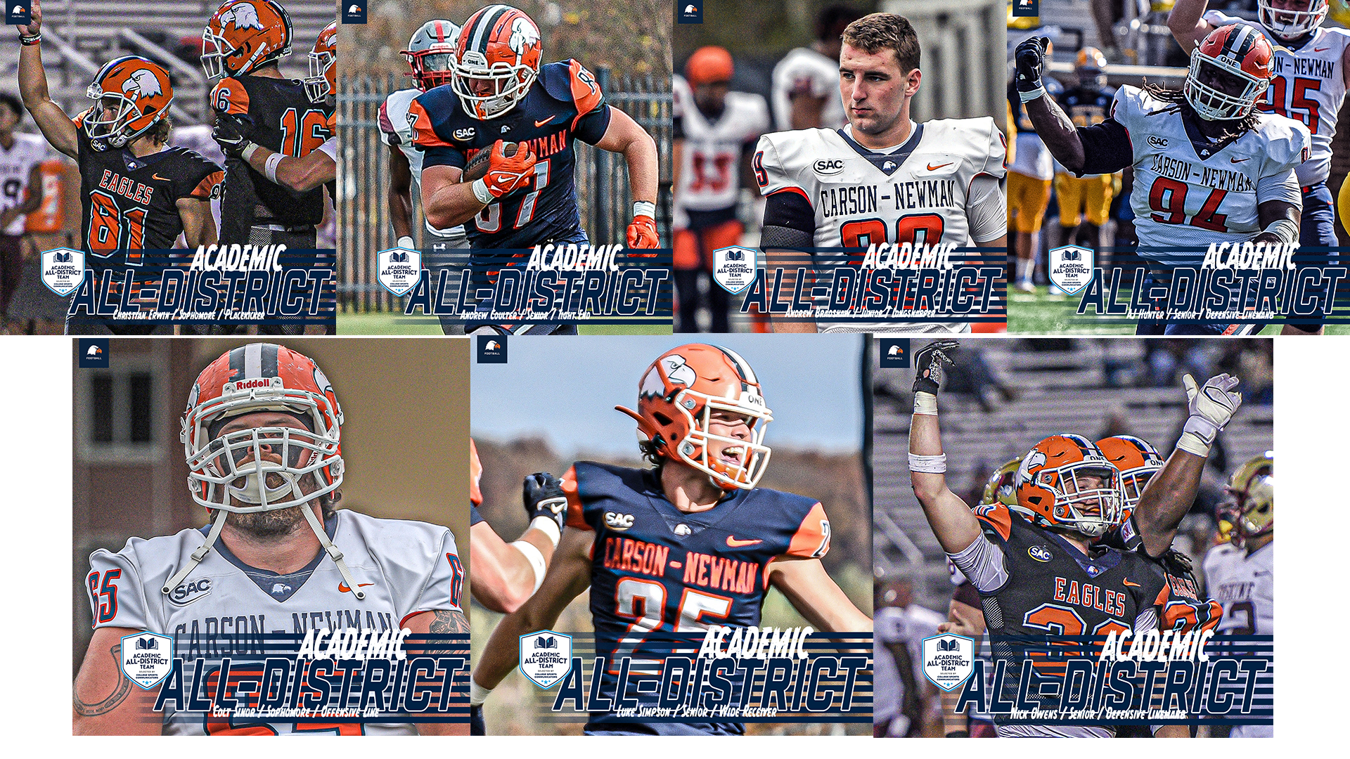 Seven Eagles net CSC Academic All-District Honors