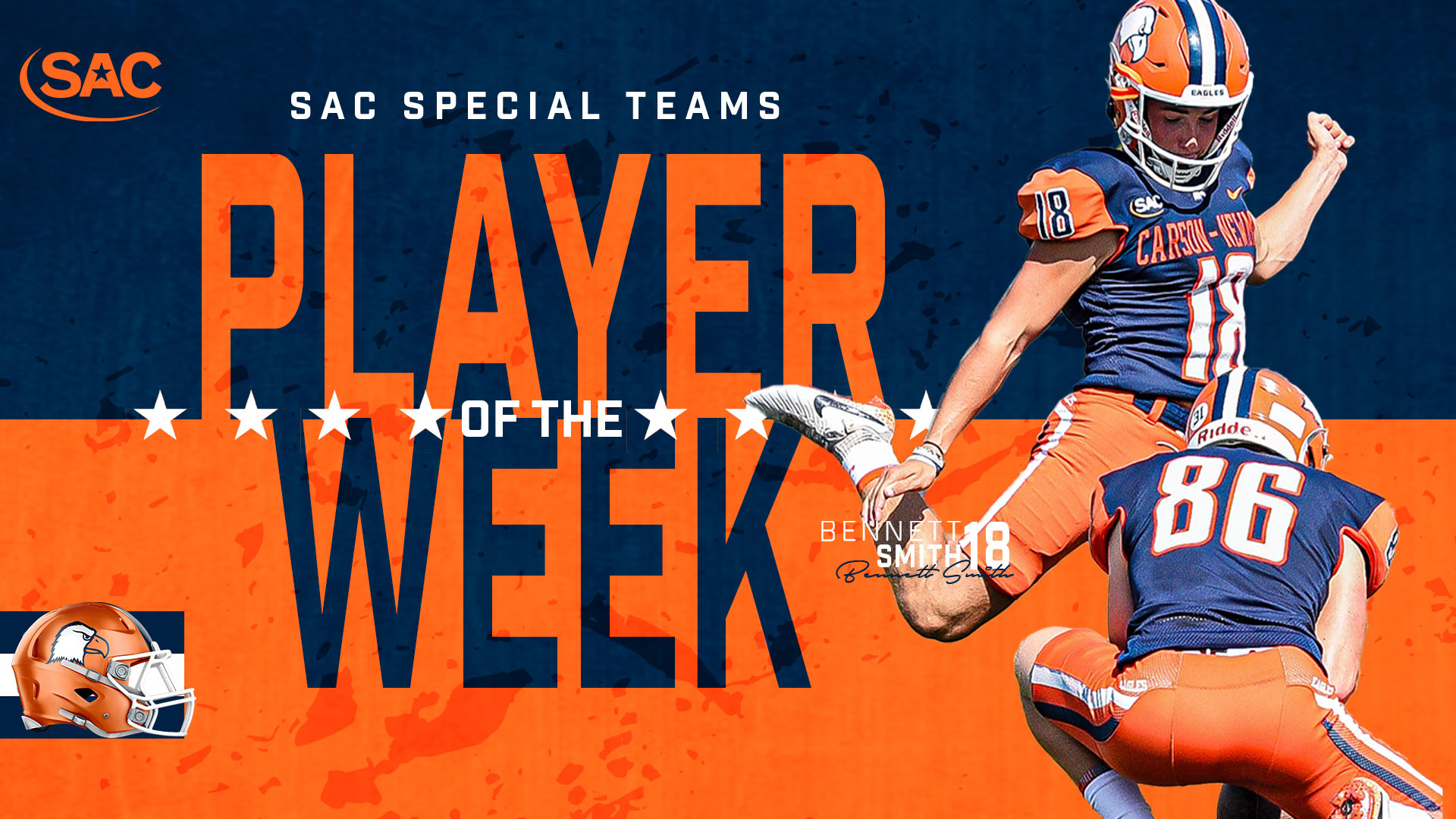 Smith snags SAC Special Teams Player of the Week honors