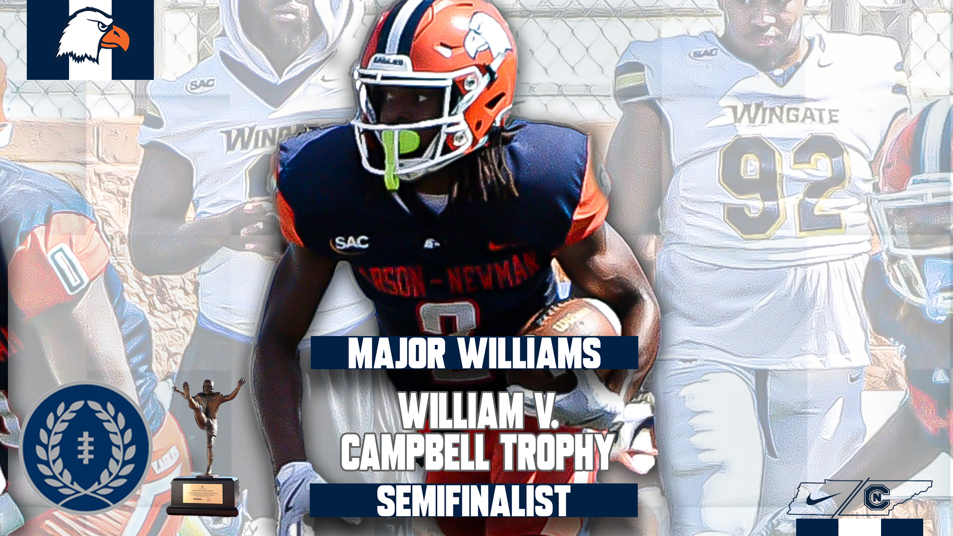 Williams tabbed as semifinalist for NFF&rsquo;s prestigious William V. Campbell Trophy