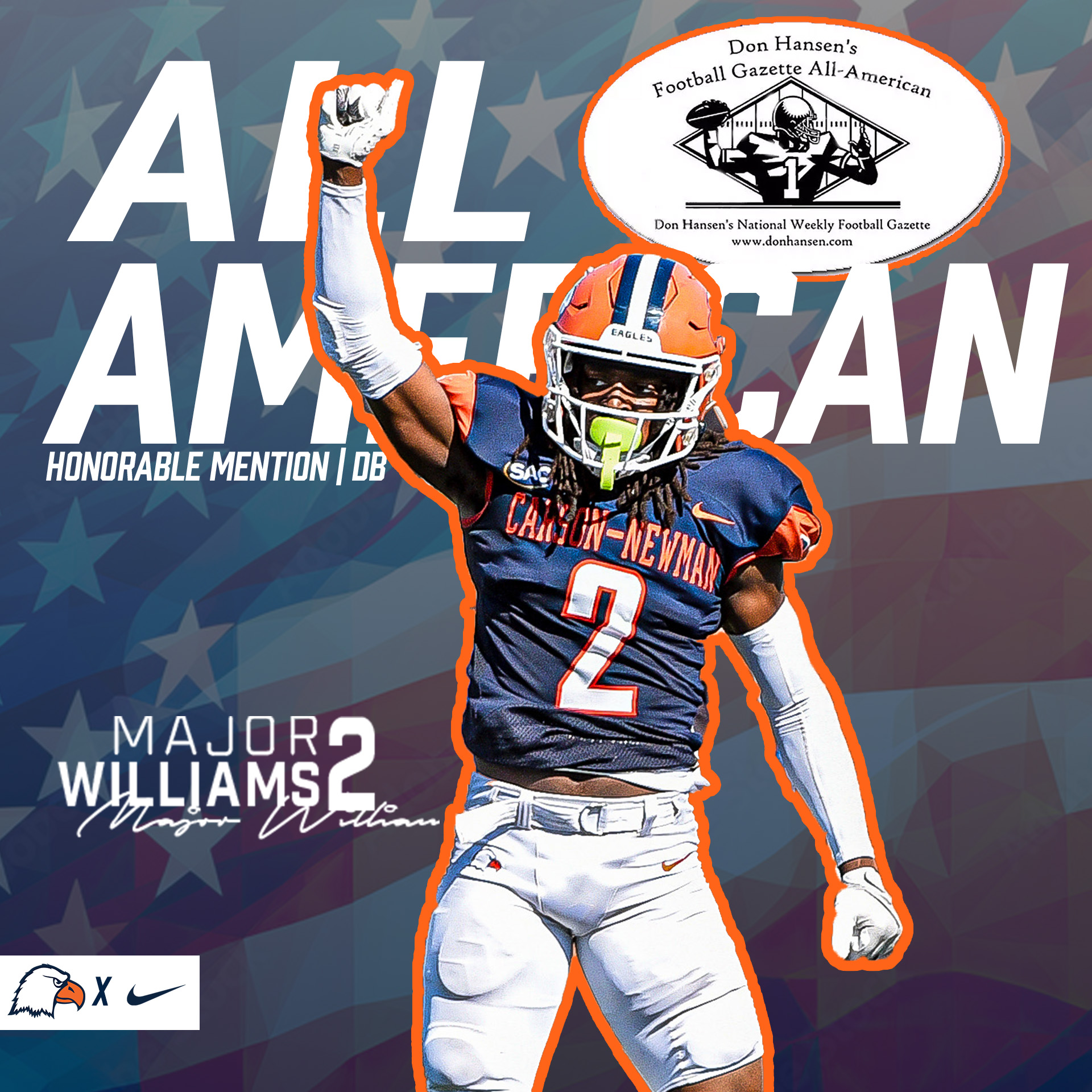 Williams, Sullins net All-America honors from Don Hansen's Football Gazette