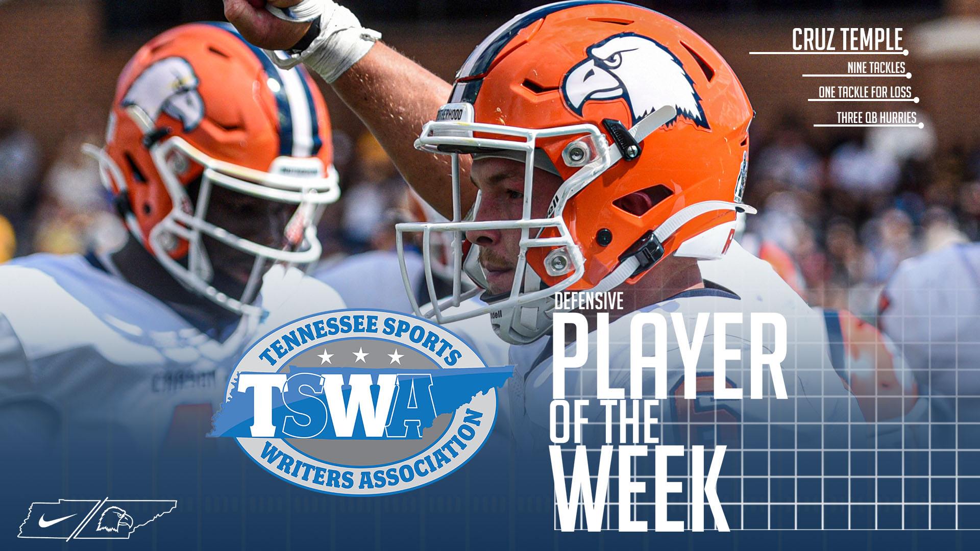 Temple adds TSWA weekly honor