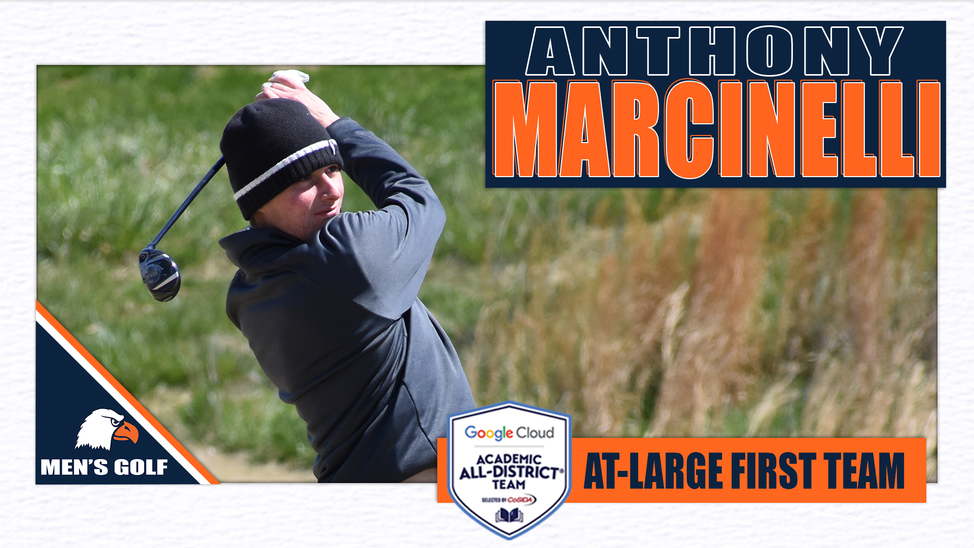 Marcinelli grabs back-to-back Google Cloud Academic All-District plaudits