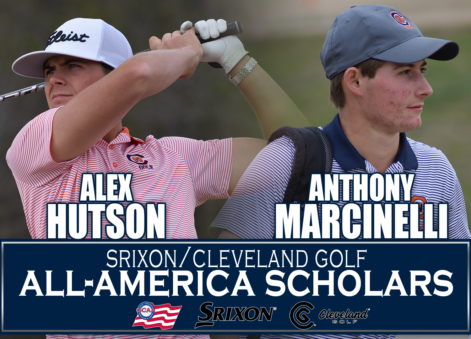 Hutson, Marcinelli tabbed Srixon/Cleveland Golf All-America Scholars