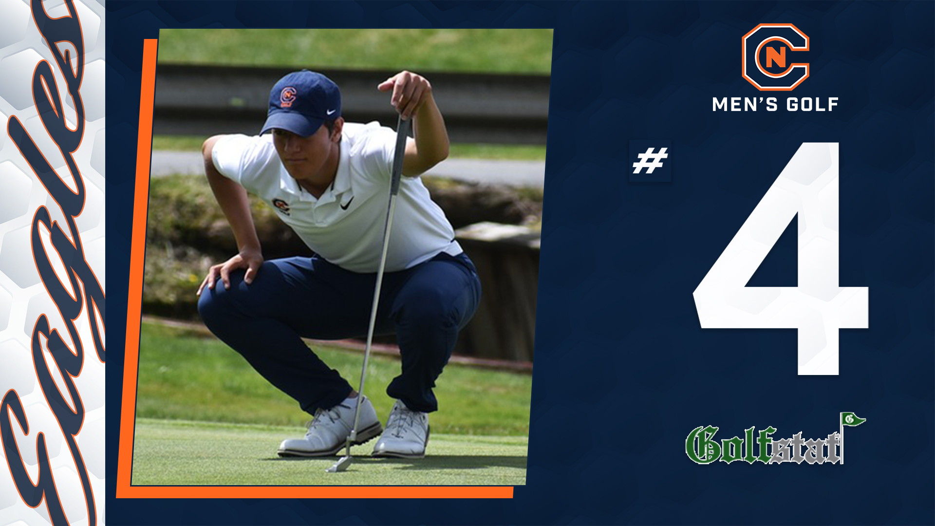 Men's Golf holds steady at number three in Golfstat rankings.