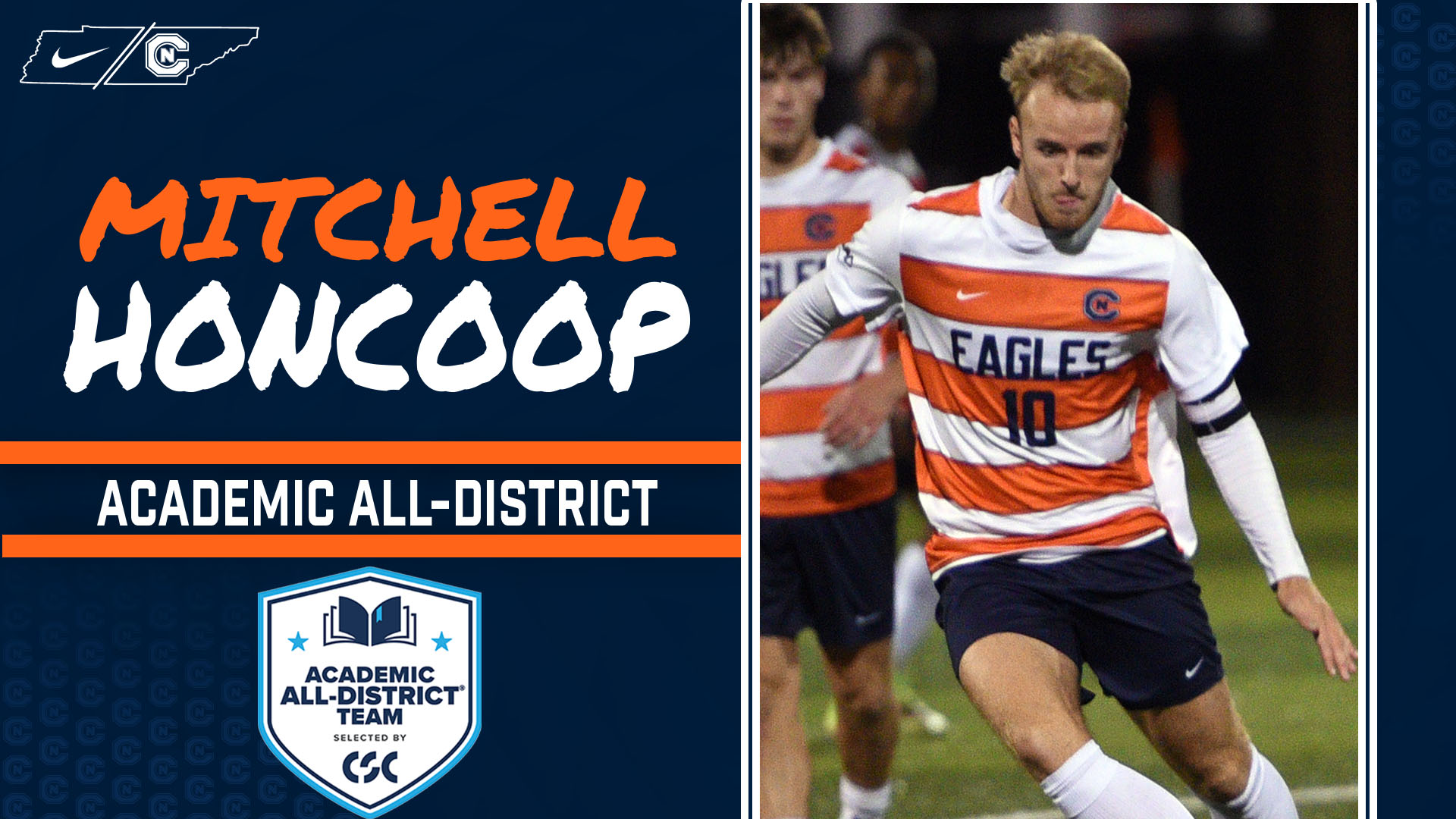Honcoop, Lechner, Williams earn CSC Academic All-District nods