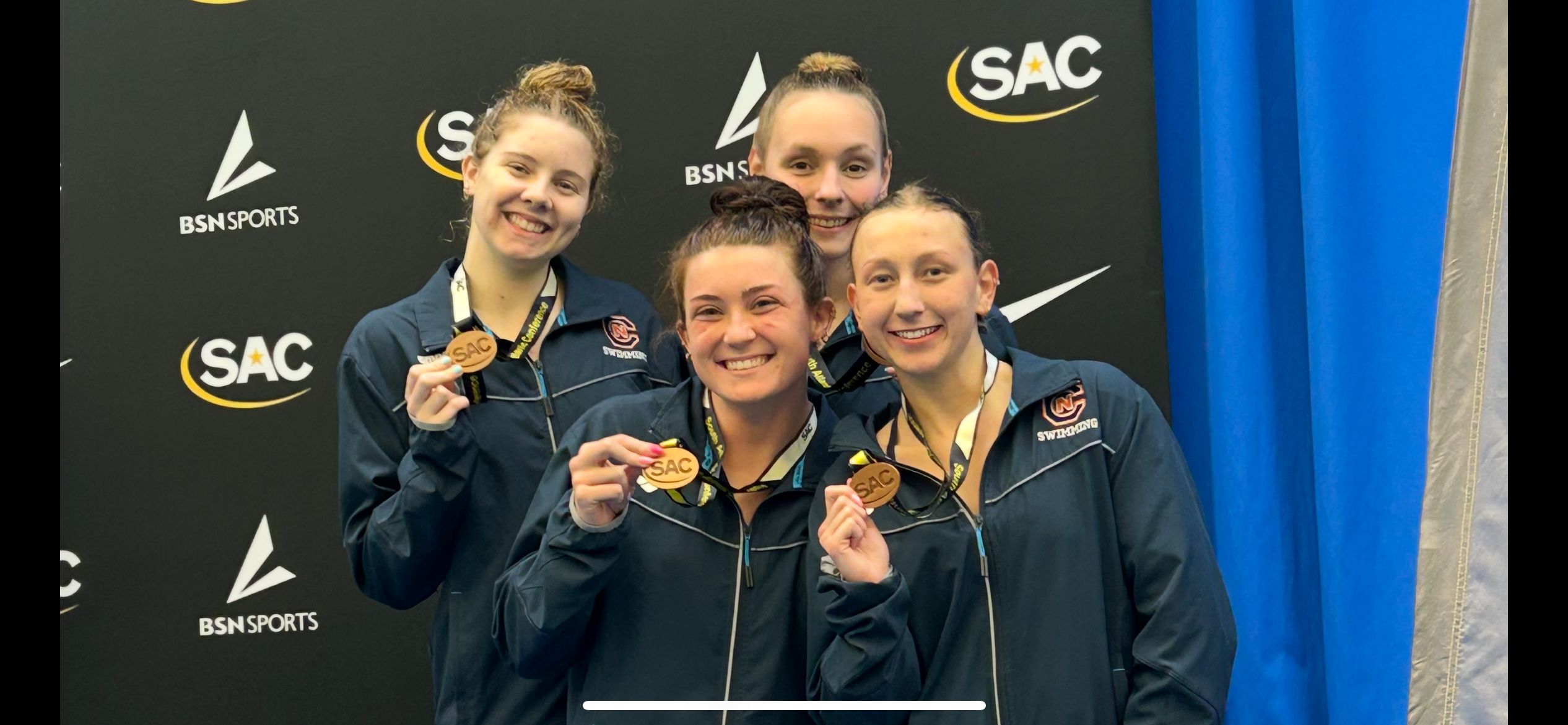 Eagles Swim Team Takes Third Place at SAC Championships