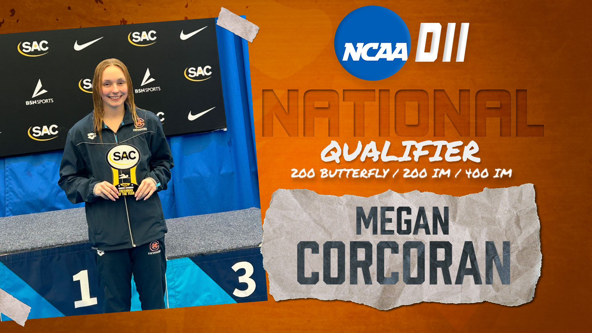 Three Eagles Invited to 2025 NCAA Division II Swimming & Diving National Championships
