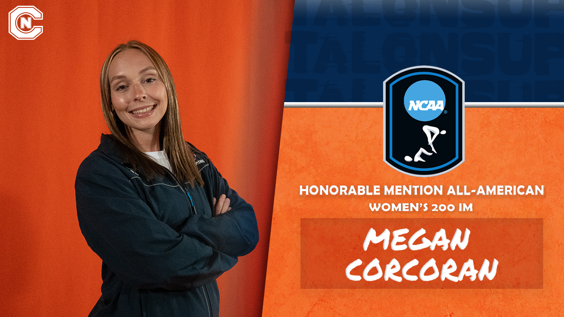 Corcoran Earns Honorable Mention All-American Honors in 200 IM at NCAA Championships