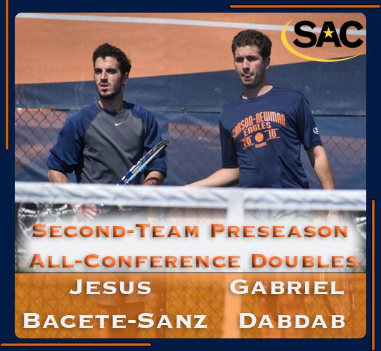 Men's tennis duo earns preseason All-Conference honors