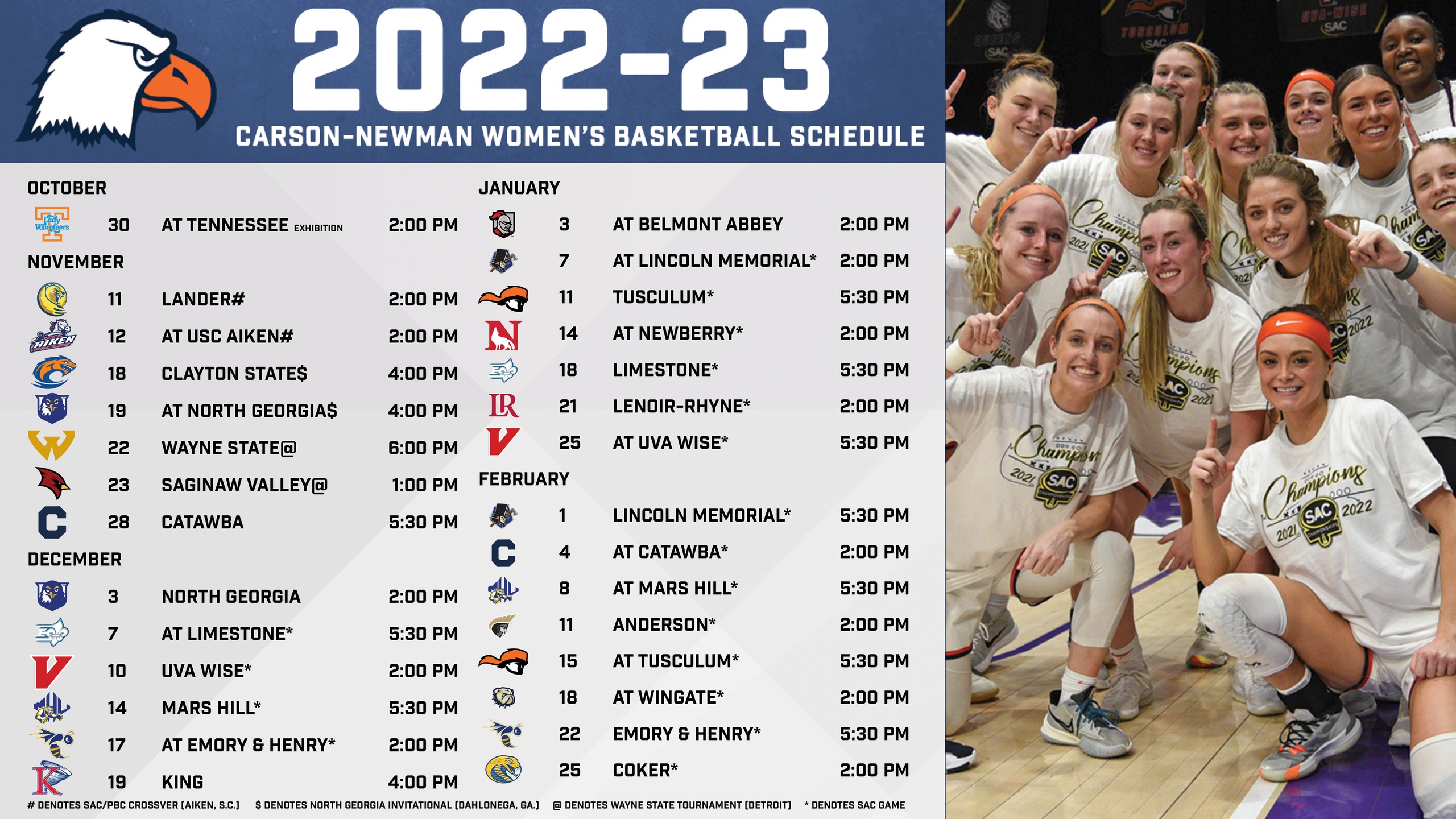 Lady Eagles release postseason-laden 2022-23 schedule