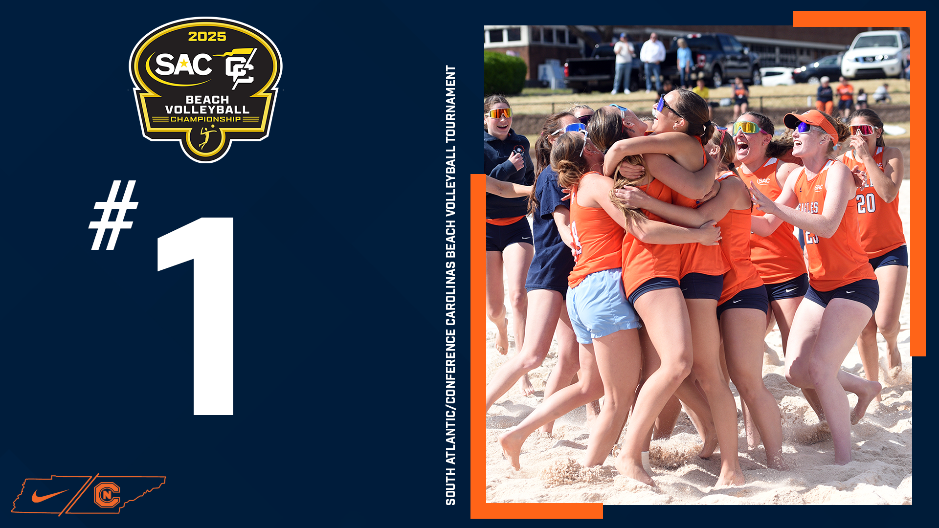 Eagles Secure Top Seed In SAC/CC Beach Volleyball Tournament