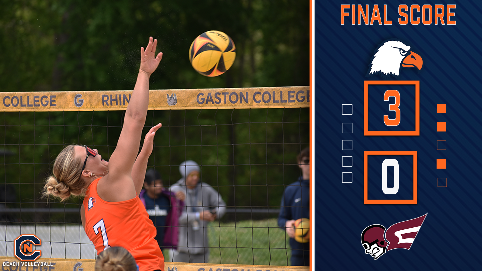 Eagles Split Matches On Day One Of AVCA Tournament