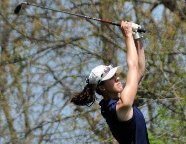 Meridith Hawkins in action at the SAC Championship