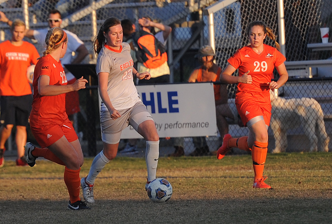 Eagles clinch second straight SAC title with domination of Coker
